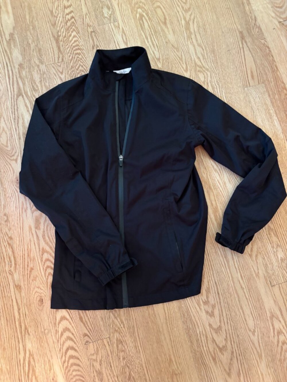 Walter Hagen Women’s Golf Jacket Black XSmall Full Zip UPF 50+ Pockets Active